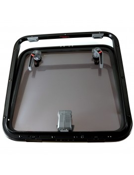 Lewmar Medium Profile 60 – Bootsluke, 578 x 578 mm, Schwarz 2