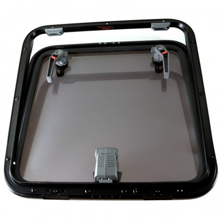 Lewmar Medium Profile 60 – Bootsluke, 578 x 578 mm, Schwarz