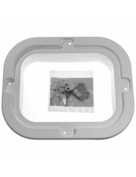 Lewmar Trim Kit Einbaurahmen Low Profile 03 – Weiß mit Moskitonetz www.e-nautica.de