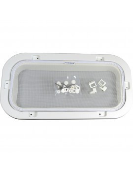 Einbaurahmen Lewmar Low Luken Profile 41 Moskitonetz weiß www.e-nautica.de