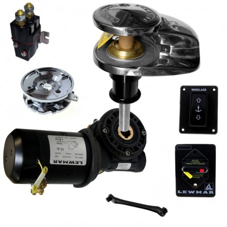 LEWMAR V3 ANKERWINDE – 12V, 1000W, EDELSTAHL, FÜR 10 MM KETTE – KOMPLETTSET