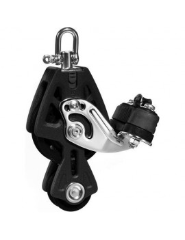 Lewmar Synchro 50 Violinblock mit Klemme 6-10 mm, Schwarz