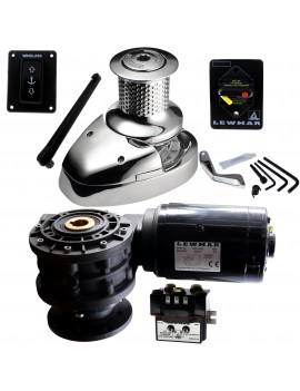 Ankerwinde V5 24V 2000W mit Kabestan für 10 mm Kette | Komplettset