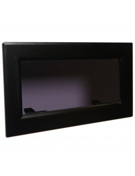 Lewmar FLUSH MITRE Bootsfenster 115x322mm schwarz Graue Glass