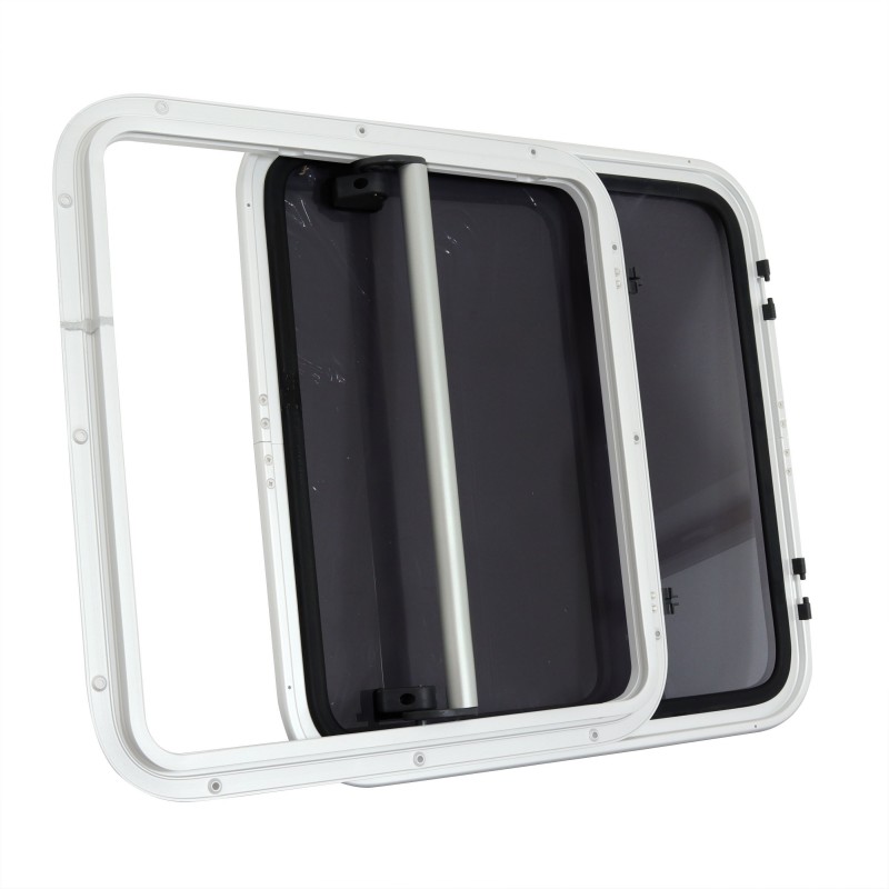 Lewmar Bootsluke PILOT 78 Rahmen Weiss Schiebeluke