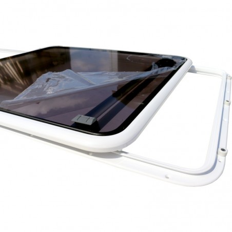 Lewmar Bootsluke PILOT 78 Rahmen Weiss Schiebeluke