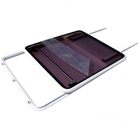 Lewmar Bootsluke PILOT 78 Rahmen Weiss Schiebeluke