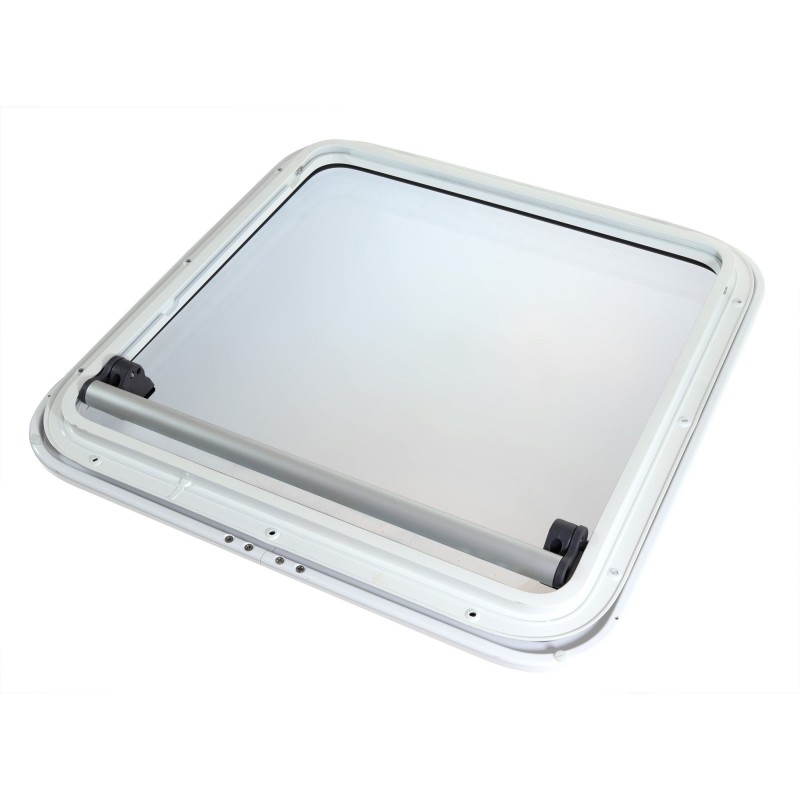 Lewmar Pilot Schiebeluke 844 × 790 mm – Weiß, Acrylglas