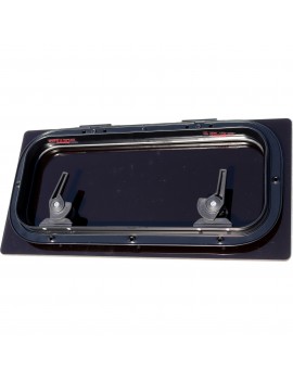 Lewmar FLUSH 41 Decksluke GEN.3 Rahmen und Glas schwarz 2