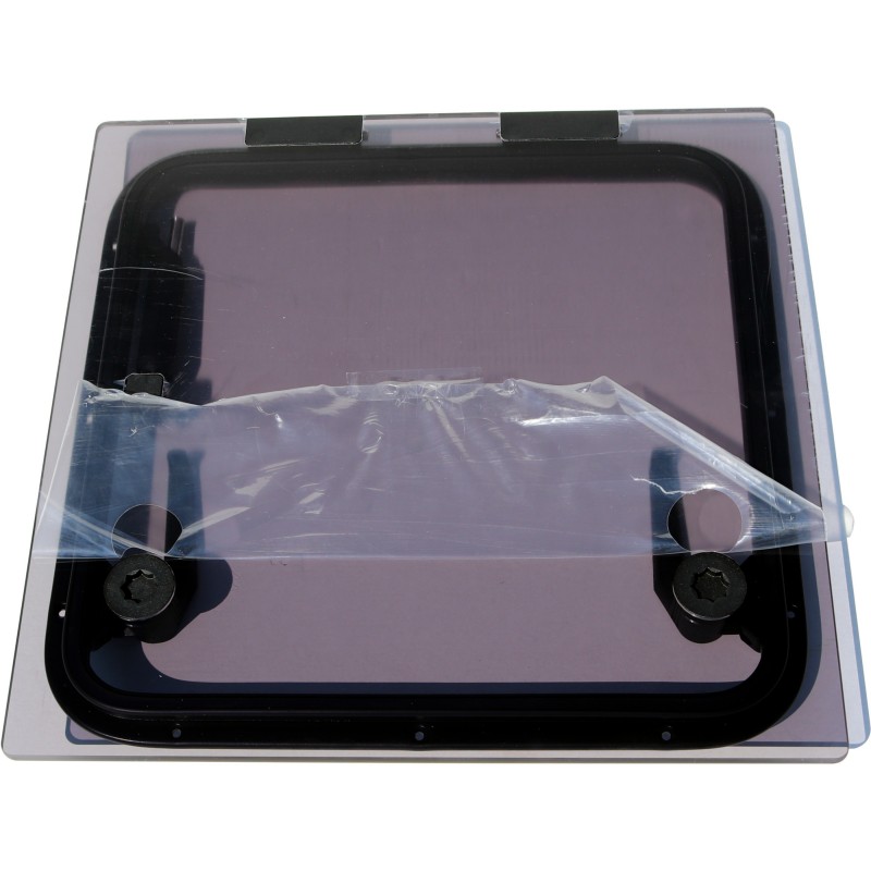 Bootsluke Lewmar FLUSH 44 GEN.3 Glass Grau Rahmen Schwarz