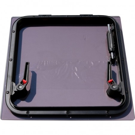 Bootsluke Lewmar FLUSH 44 GEN.3 Glass Grau Rahmen Schwarz