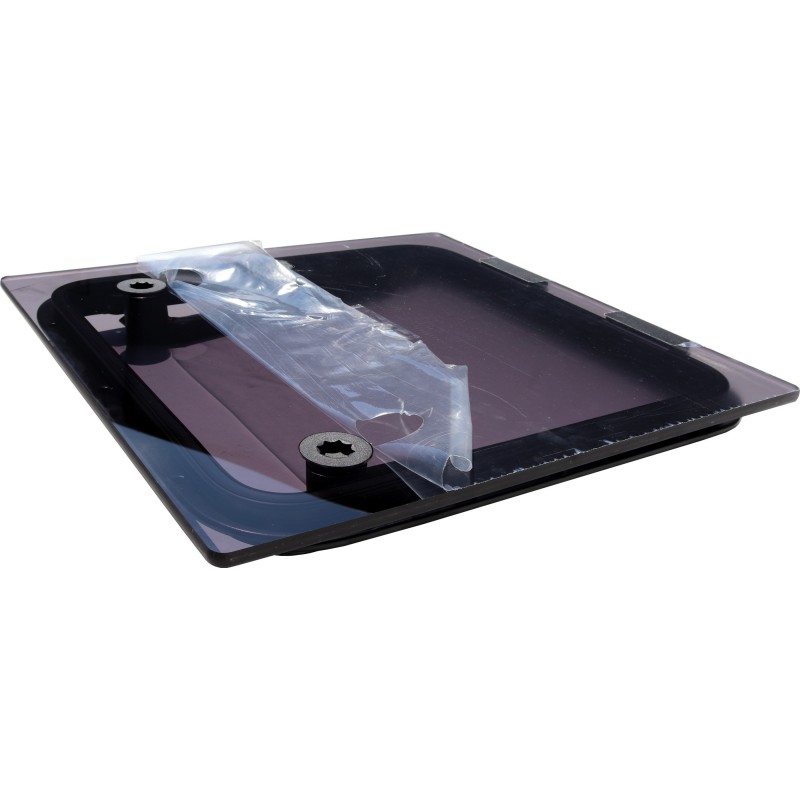 Bootsluke Lewmar FLUSH 44 GEN.3 Glass Grau Rahmen Schwarz