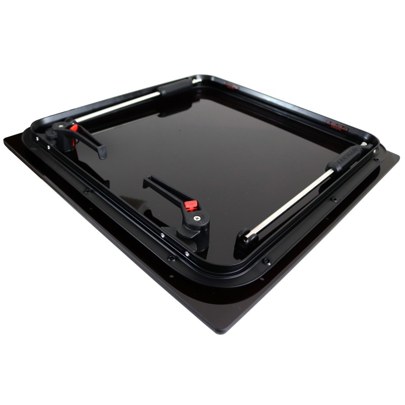 Lewmar FLUSH 60 Decksluke Hatch GEN.3 Rahmen Schwarz Glas Schwarz