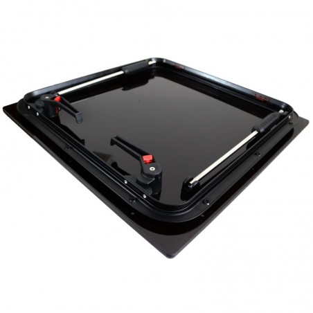Lewmar FLUSH 60 Decksluke Hatch GEN.3 Rahmen Schwarz Glas Schwarz