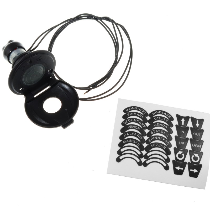 Lewmar Fußschalter CHSX – schwarz, offen