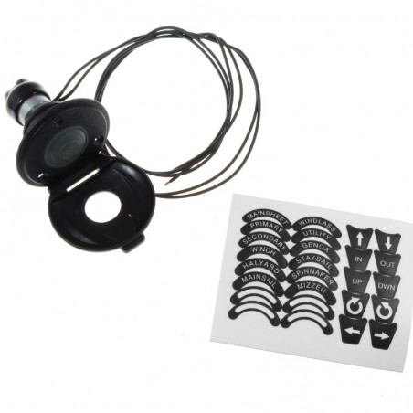 Lewmar Fußschalter CHSX – schwarz, offen