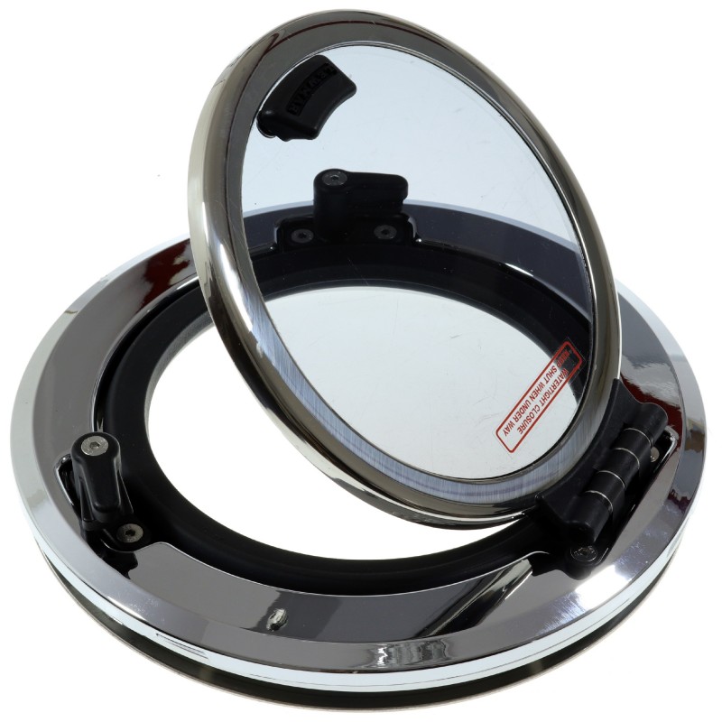 Lewmar Edelstahl Bootsfenster 250mm Rundes