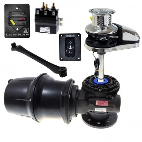 Lewmar Ankerwinde VX2+ 12V 1000W 8 mm IP68 – Full Kit mit Spillkopf