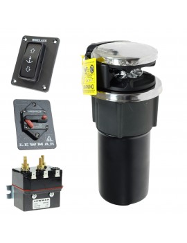 Lewmar VX1L 12V 800W Ankerwinde – 8 mm Kette, Spillkopf, Komplettset