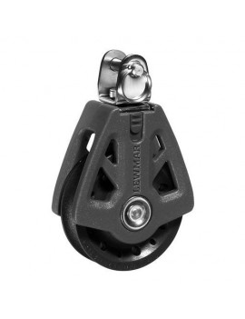 Lewmar Synchro 90 Einfachblock Fallblock 12-14 mm, Schwarz