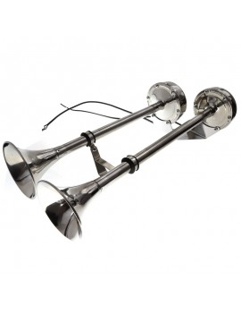 Elektro Doppelhorn TRUMPET 12V Edelstahl