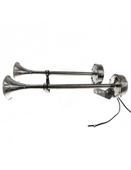 Elektro Doppelhorn TRUMPET 12V Edelstahl