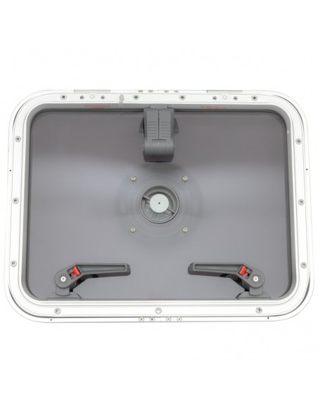 Lewmar Low Profile 50 VENT – Bootsluke mit Lüfter, 447x577mm – Hochwertiger Korrosionsschutz