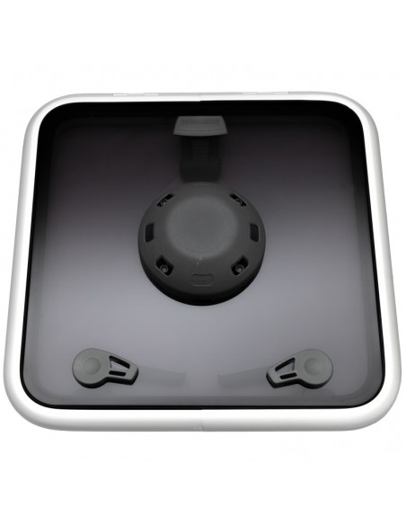 Lewmar Low Profile 44 mit Lüfter – Bootsluke, 513x513mm – Öffnungswinkel bis 95°