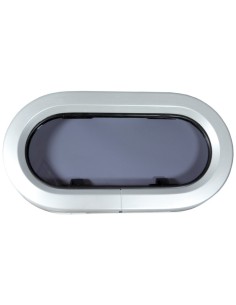 LEWMAR Standard 1 RE Bootsfenster Portlight  SILBER 191X367mm Weisse Rahmen