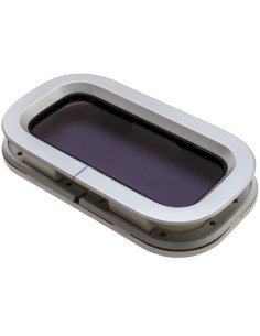 Bootsfenster Lewmar Standard 0 ST0 Silber 176x323mm Weiße Rahmen