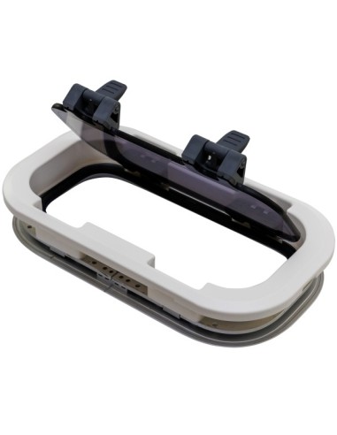 Bootsfenster Lewmar Standard 0 ST0 Silber 176x323mm Weiße Rahmen