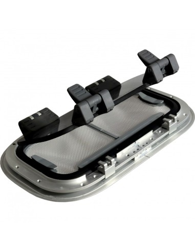 Bootsfenster Lewmar Standard 0 ST0 Silber 176x323mm Weiße Rahmen