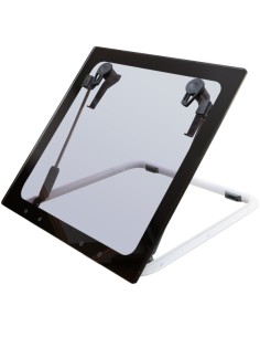 Lewmar Flush 60 Gen.2 – Glass grau, 577 x 577 mm, Bootsluke