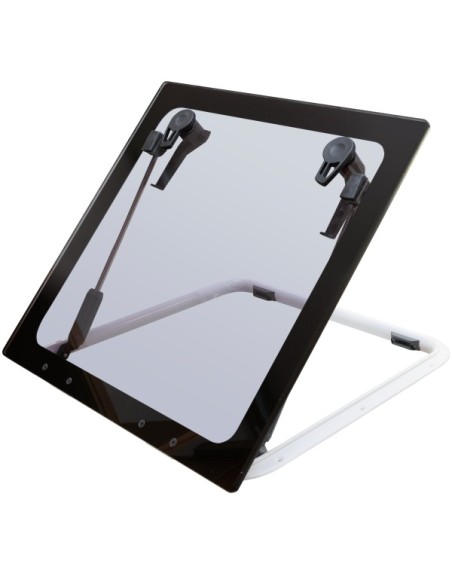 Lewmar Flush 60 Gen.2 – Glass grau, 577 x 577 mm, Bootsluke