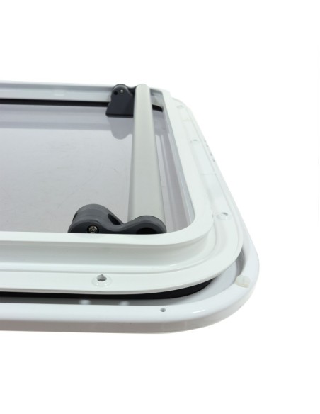 Lewmar Pilot 60 Schiebeluke – Silber, Getöntes Acrylglas