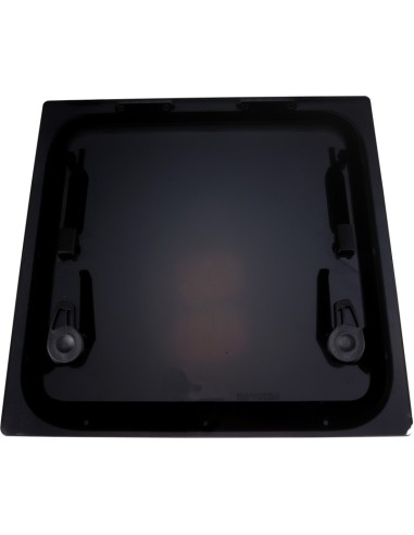 Bootsluke Lewmar FLUSH Profile 44 GEN.2 – Dunkelgraues Glas, 512 x 512 mm, Flachprofil, Aluminiumrahmen