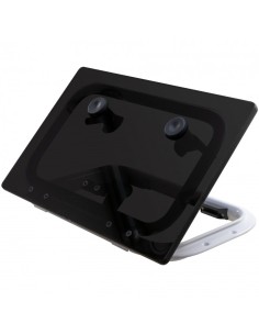 Luke Lewmar FLUSH 20 GEN.2 – Dunkelgraues Glas, 272 x 417 mm, Bootsluke