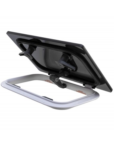 Luke Lewmar FLUSH 20 GEN.2 – Dunkelgraues Glas, 272 x 417 mm, Bootsluke