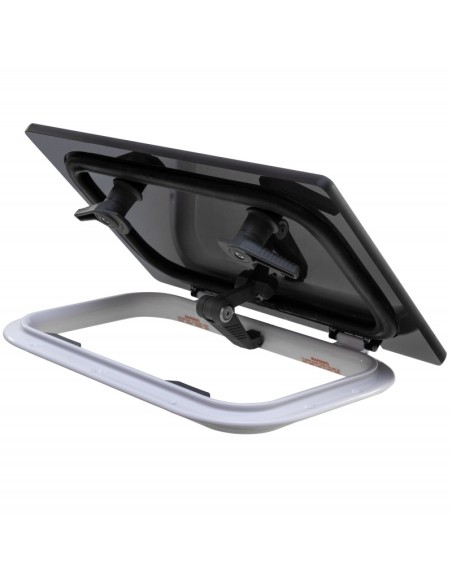 Luke Lewmar FLUSH 20 GEN.2 – Dunkelgraues Glas, 272 x 417 mm, Bootsluke