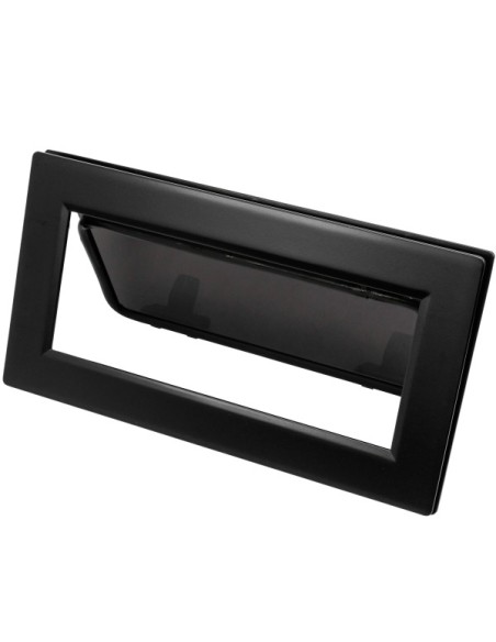 Bootsfenster Lewmar FLUSH MITRE 1 Portlight schwarz - dunkelgraues glass 393129802