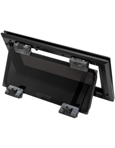 Bootsfenster Lewmar FLUSH MITRE 1 Portlight schwarz - dunkelgraues glass 393129802