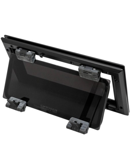 Bootsfenster Lewmar FLUSH MITRE 1 Portlight schwarz - dunkelgraues glass 393129802