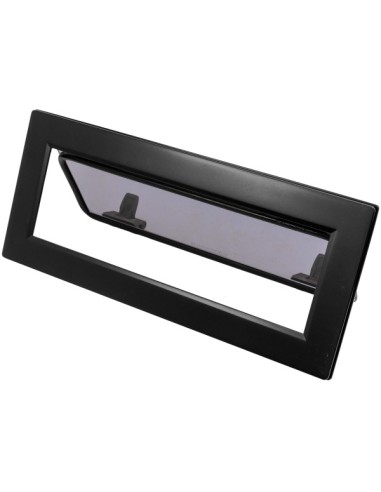 Bootsfenster Lewmar FLUSH MITRE 3  schwarz - glass grau Portlight 393329800