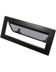 Bootsfenster Lewmar FLUSH MITRE 3  schwarz - Dunkelgraue glas - 12mm