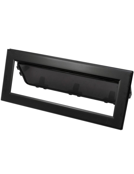 Bootsfenster Lewmar FLUSH MITRE 200x490 mm – schwarz, dunkelgraues Acrylglas