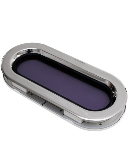 Bootsfenster Lewmar SS 7 RE Edelstahl 191x425mm Portlight