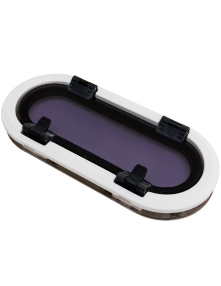 Bootsfenster Lewmar SS 7 RE Edelstahl 191x425mm Portlight