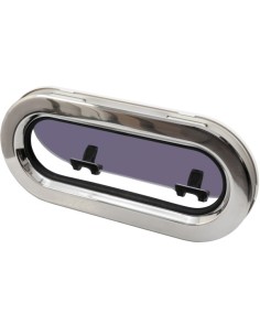 Bootsfenster Lewmar SS 7 RE Edelstahl 191x425mm Portlight 2