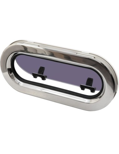 Bootsfenster Lewmar SS 7 RE Edelstahl 191x425mm Portlight