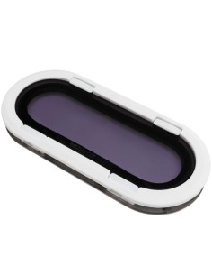 Lewmar Bootsfenster Edelstahl 7RE Fest 191x425mm Rahmen Weiß 2